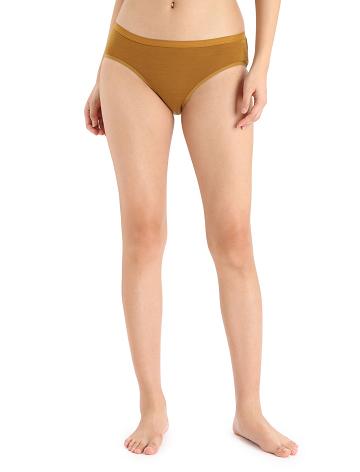 Dámské Spodní Prádlo Icebreaker Merino Siren Hipkini Briefs Hnědé | CZ 1222HAPK